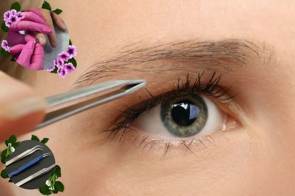 Professional stainless steel tweezers set 5 piece